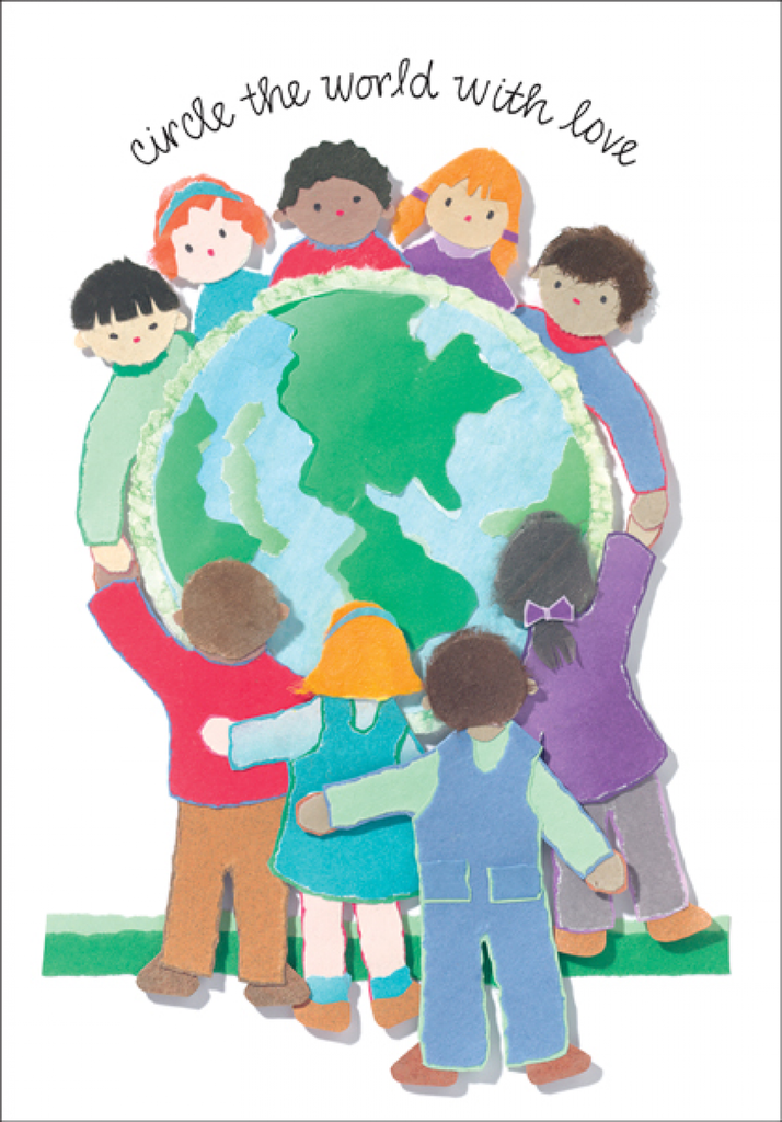 Circle The World Thank You Card