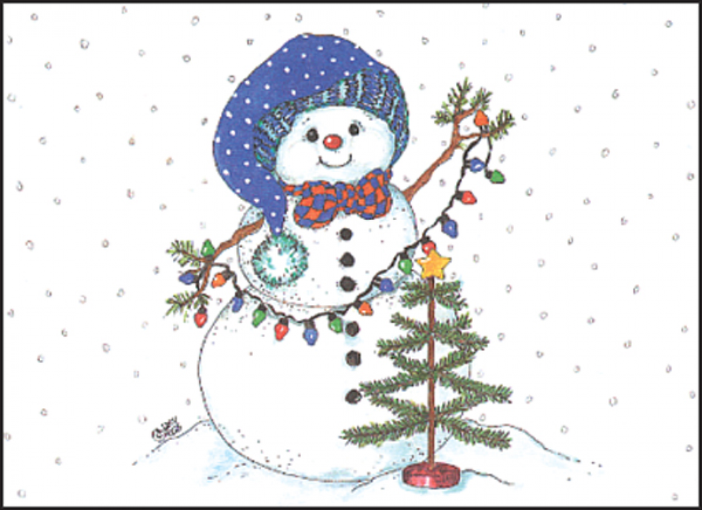 Snowman Note Cards-LBL08