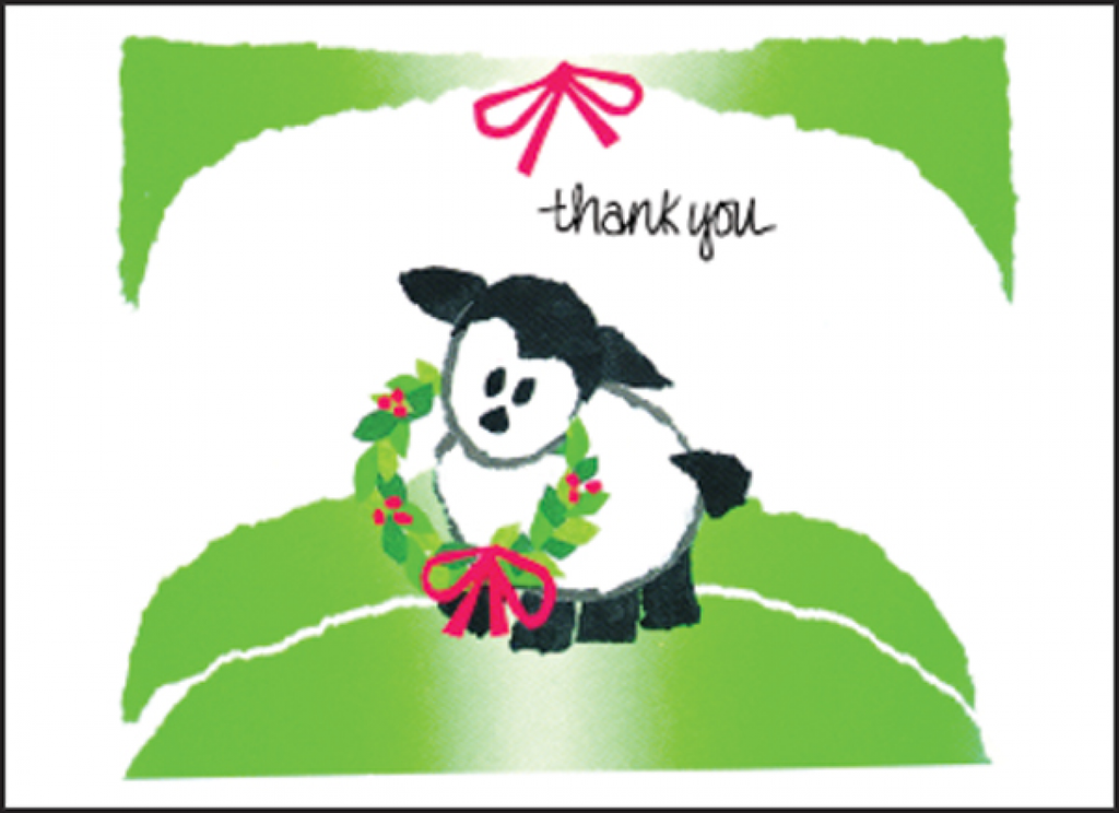 Christmas Thank You Note Cards-BL35