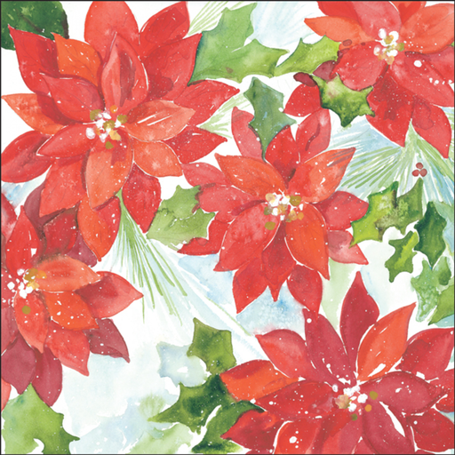 Poinsettia Scrapbook Paper