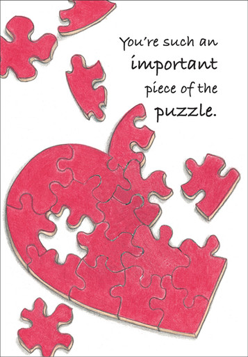 Puzzle Volunteer Thank You Card-TE303V
