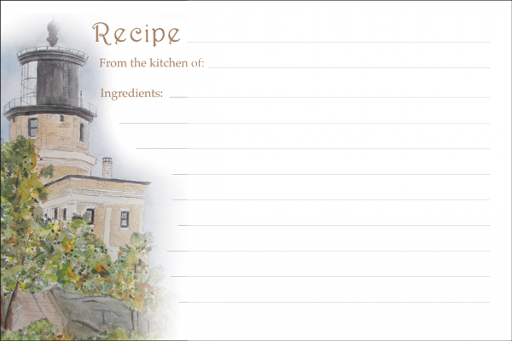 Recipe Card Lighthouse-REC17G