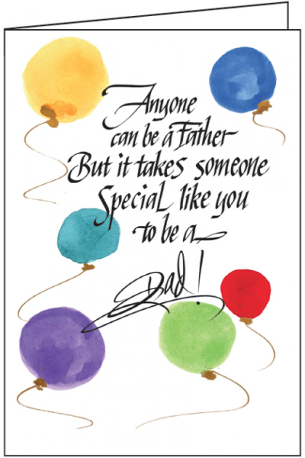 Special Balloons Father's Day Card