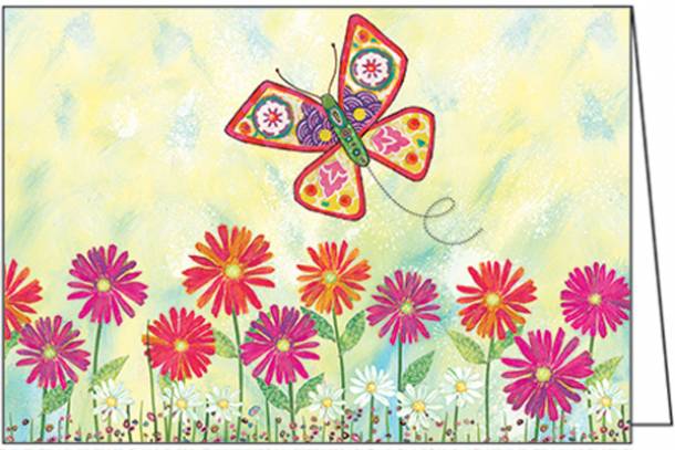 Butterfly Note Card-WBL05