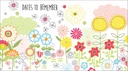 Flowers On White Pocket Planner-WPP233
