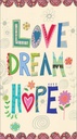 Love, Dream, Hope Pocket Planner-NPP236
