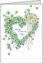 Heart Wreath St. Patrick's Card-SP2850