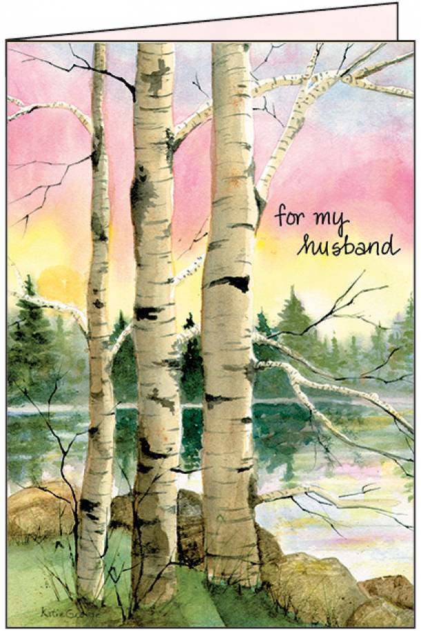 Birch Trees Card