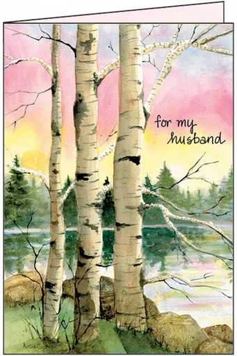 Birch Trees Card