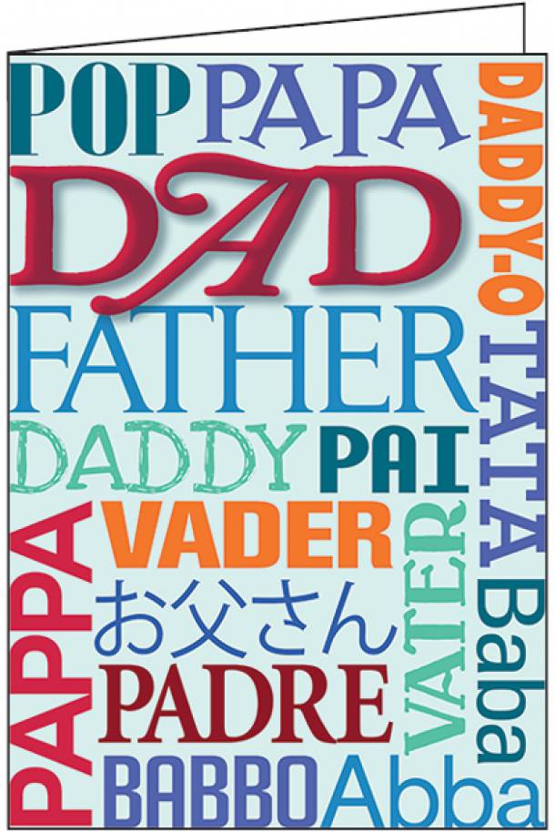 Language of Love Father's Day Card