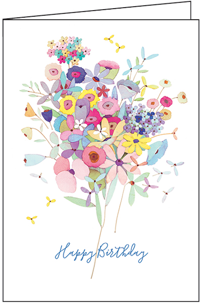 Bouquet of Flowers Birthday Card-BU156