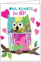 Owl Valentine's Day Card - VN809