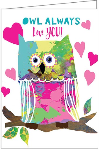 Owl Valentine's Day Card