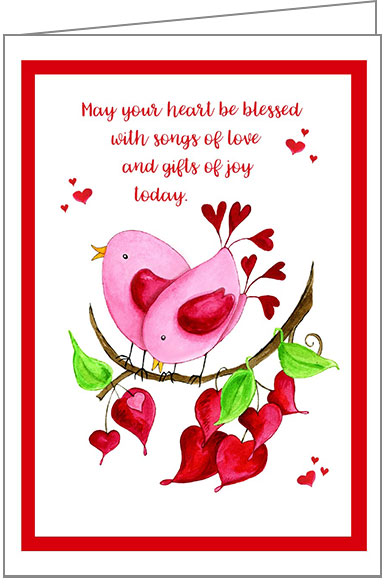 Birds Valentine's Day Card - VJ801