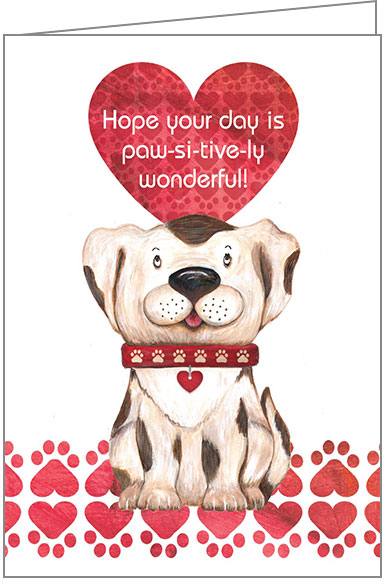 Dog Valentine's Day Card - V9890