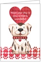 Dog Valentine's Day Card - V9890