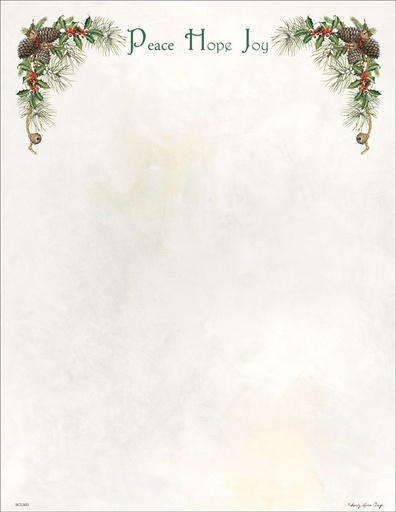 Peace Hope Joy Christmas Paper