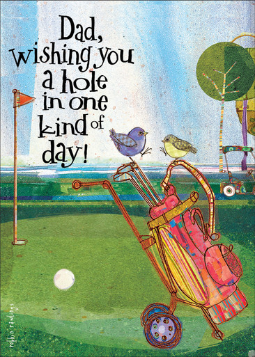 Golfing Father's Day Card
