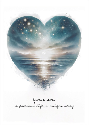 S244676 - Your Son, A Unique Story - Heartfelt Sympathy Card