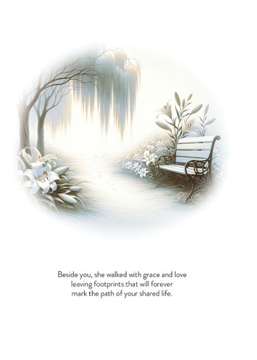 S244677 - Graceful Path Sympathy Card - Lasting Memories
