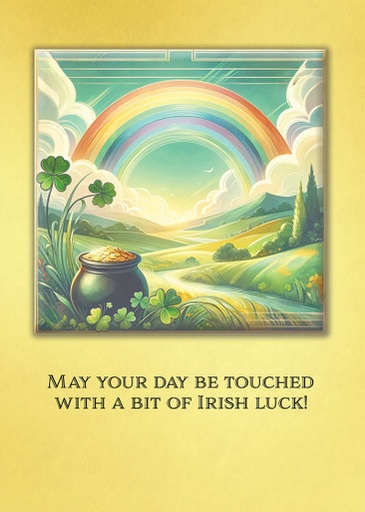 Golden Irish Luck St. Patrick's Day Card