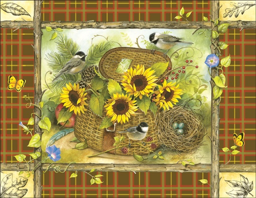 4.25 x 5.5 Sunflower Basket Notes