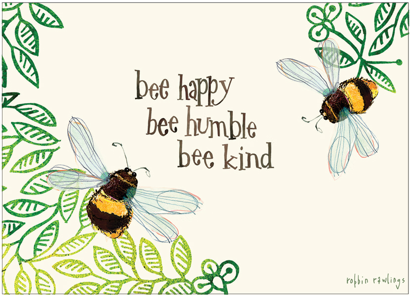 3.5 x 5 Bee Happy Notes