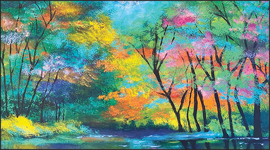 Colorful Trees Pocket Planner