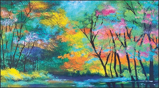 Colorful Trees Pocket Planner