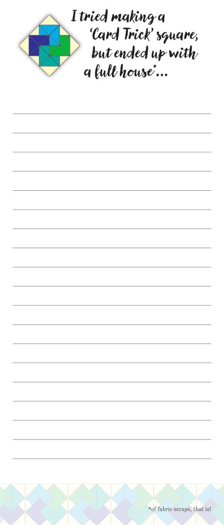 LP27 - Card Trick Quilt Block - Full House