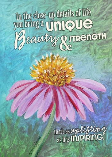 Unique Beauty a Strength Friendship Card