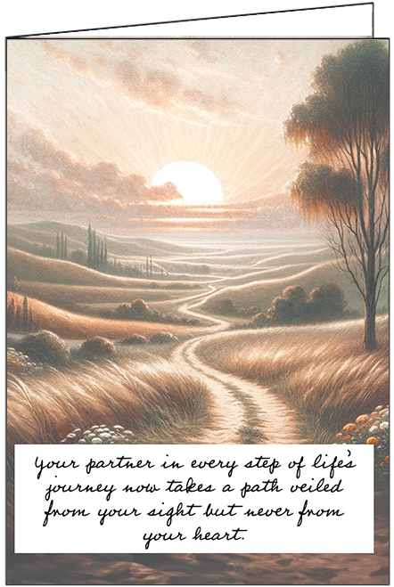 S244675 - Pathways of Remembrance Sympathy Card - Guiding Memories