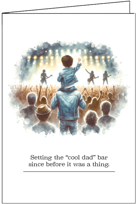 F667 - Rad Dad Throwback Father's Day Card