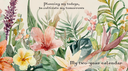 PP304 - Planning my todays, to cultivate my tomorrows Tropical Flower Planner
