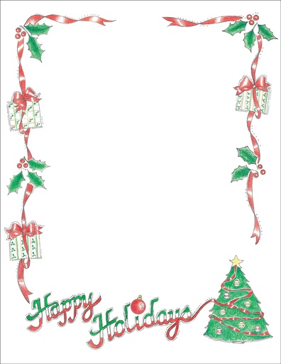 8.5 x 11 Christmas Paper