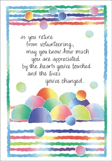 Retiring Volunteer