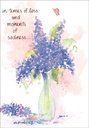 S4238C - Lilacs Scripture Sympathy Cards
