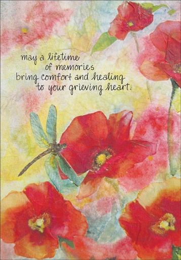 Poppies Sympathy Cards