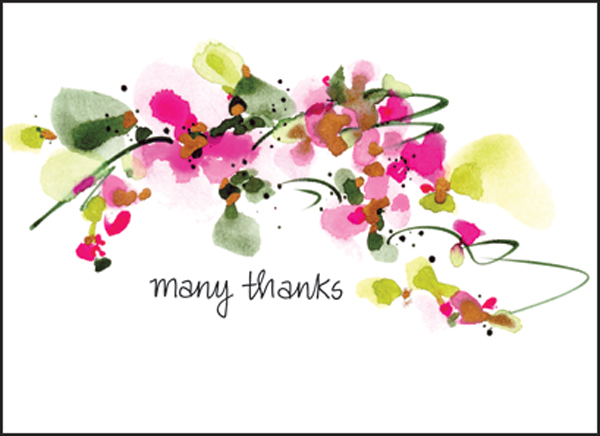 FBL02 - Many Thanks Note Card