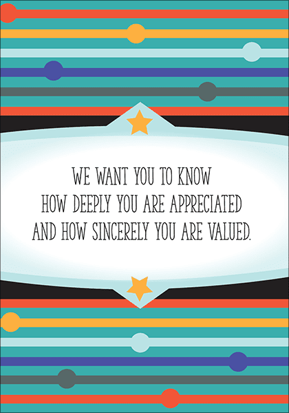 T9302V - We Appreciate You Volunteer Cards