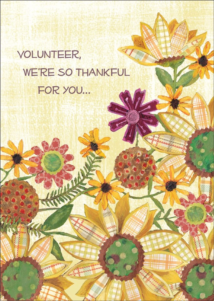 T9309V - Volunteer Thank You Cards