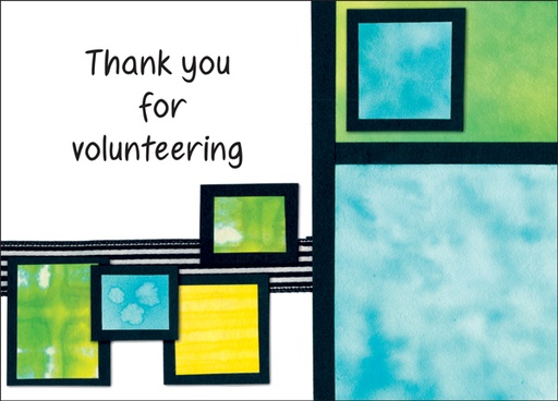 Thanks Volunteer Note Cards