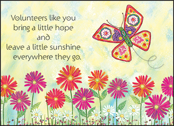 WBL08V - Butterfly Volunteer Thank You Notes