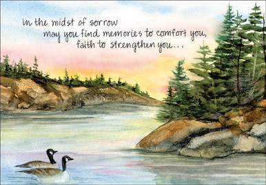 Peaceful Thoughts Sympathy Card