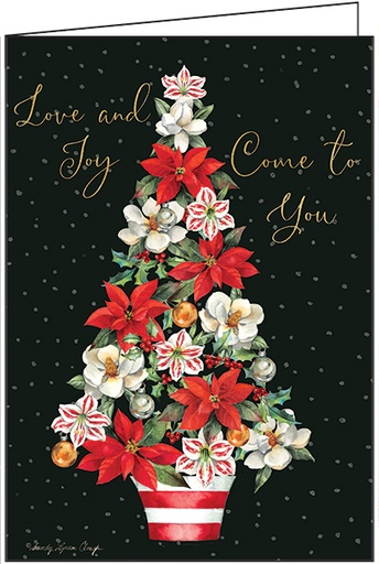 C3716C - Love and Joy Christmas Cards - Cello Pack of 10