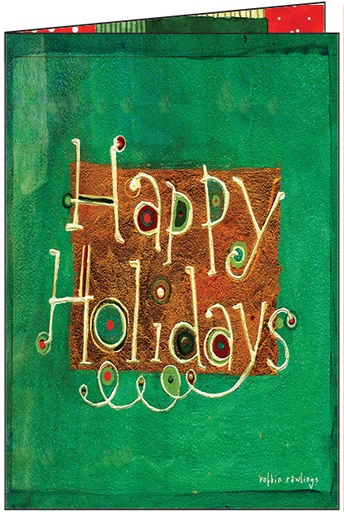 CR708 - Happy Holidays - Cello Pack of 10