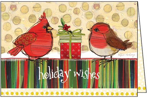 CR714 - Holiday wishes to a couple - Cello Pack of 10
