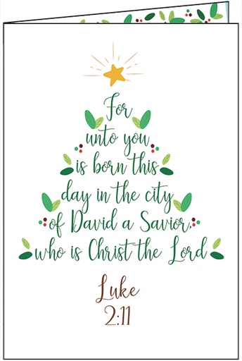 [CU733C] CU733C - Christmas stylized tree - Cello Pack of 10