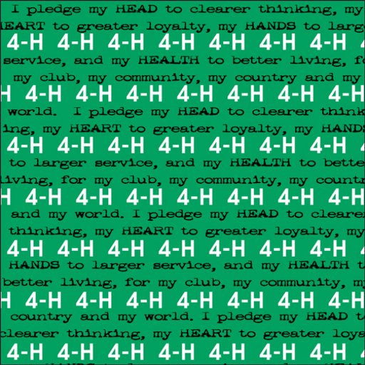 4-H Pledge Scrapbook Paper