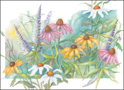 Gentle Flower Blank Note Cards-KG02